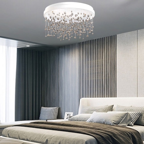 Ideal lux armony pl d50 plafoniera led 55w 3000k pendenti vetro 50cm