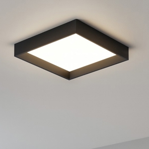 Plafoniera led 3000k nera linea light tara ip40