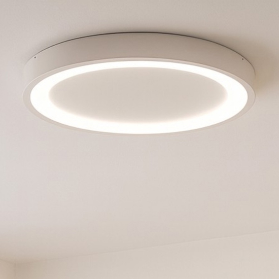 Plafoniera bianca tonda led 30w 3000k moderna