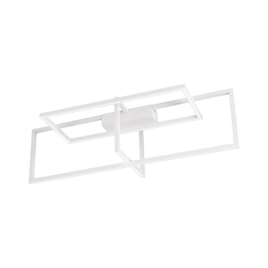 Plafoniera led design moderna bianca per camera da letto