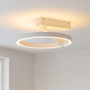 Plafoniera rotonda bianca moderna led 33w 3000k 4000k vivida meridiana