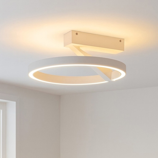 Plafoniera rotonda bianca moderna led 33w 3000k 4000k vivida meridiana