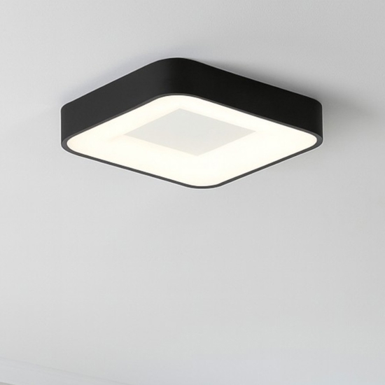 Vivida inner-s plafoniera 40 nera led 32w 3000k 4000k dimmerabile