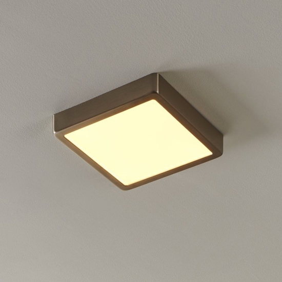 Fueva z plafoniera da bagno moderno quadrata ip44 led da 2700k a 6500k