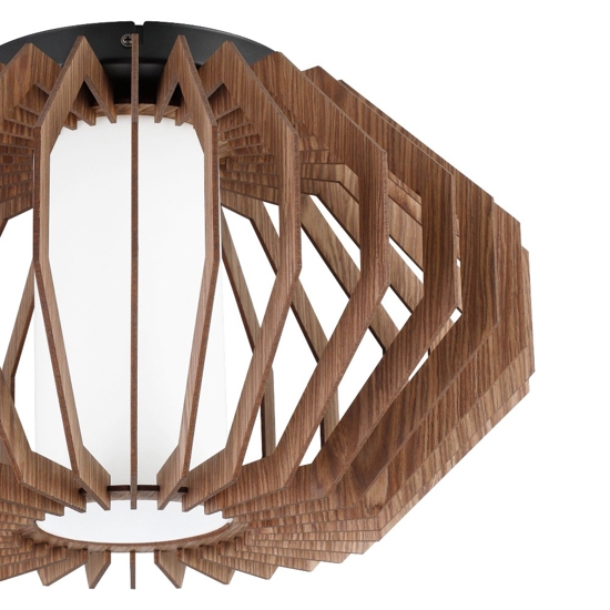 Rusticaria eglo plafoniera per cucina in legno scuro