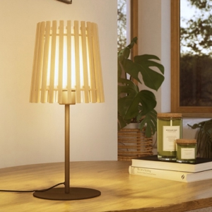 Fattoria eglo lampada da tavolo stile nordico in legno