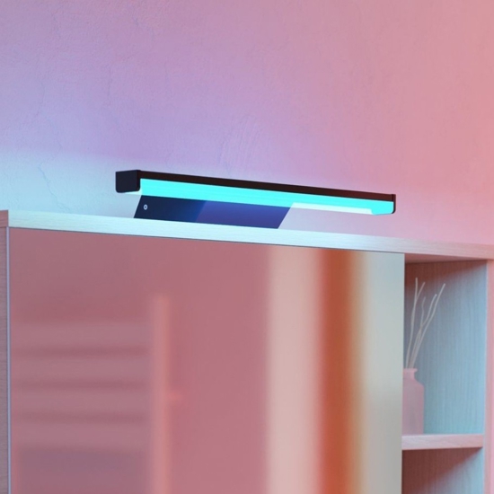 Regello z eglo applique da bagno per specchio design minimal led rgb 2700k a 6500k ip44