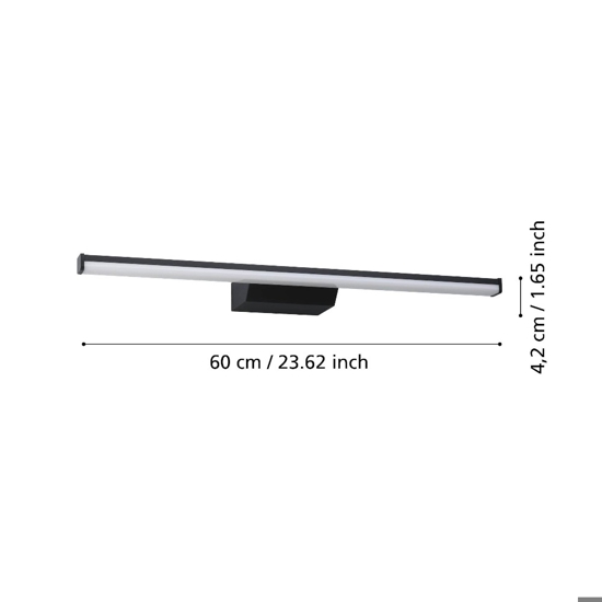 Regello z eglo applique da bagno per specchio design minimal led rgb 2700k a 6500k ip44