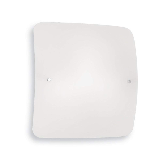 Celine pl3 ideal lux plafoniera moderna quadrata vetro satinato semplicem per cucina