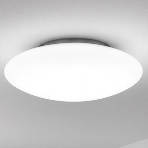 Smarties pl3 d50 ideal lux plafoniera bianca disco in vetro moderna