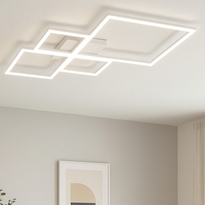 Plafoniera led 3000k 4000k quadrata bianca per soggiorno