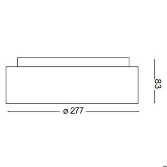 Ziggy pl d030 ideal lux plafoniera nera led 22w 3000k tonda per ingresso