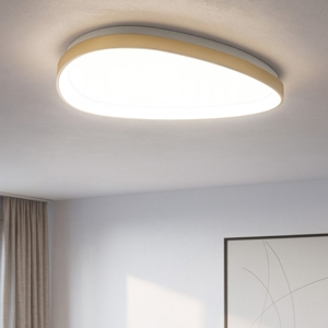 Plafoniera led 29w 3000k ottone gemini pl d061 ideal lux