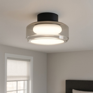Topico pl d25 ideal lux plafoniera led 3000k con vetro fume