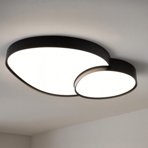 Plafoniera per soffitto led da 2700k a 6500k design moderna nera