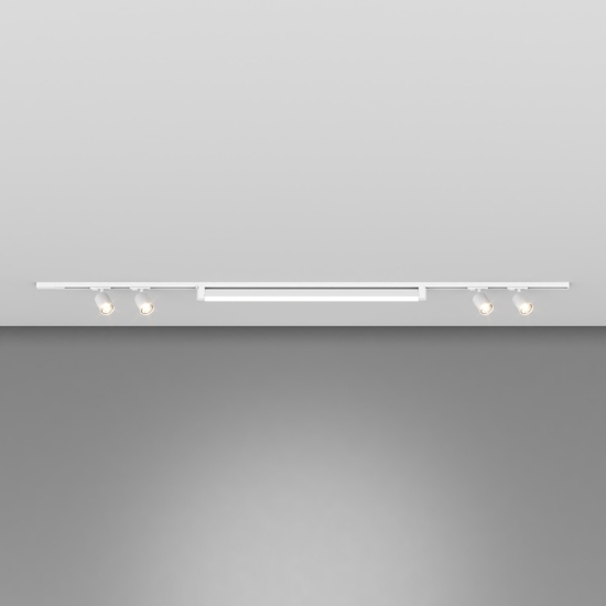 Sistema binario 200cm bianco con spot modulo led 40w 4000k