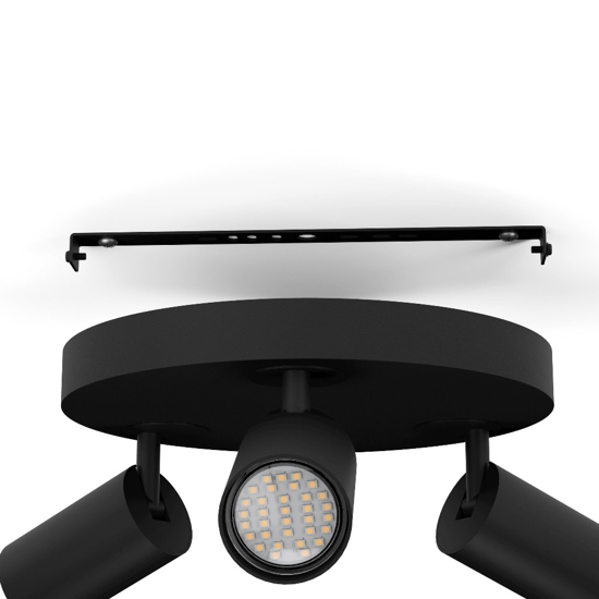 Telimbela z eglo plafoniera da cucina con faretti orientabili gu10 led rgb 2700k a 6500k