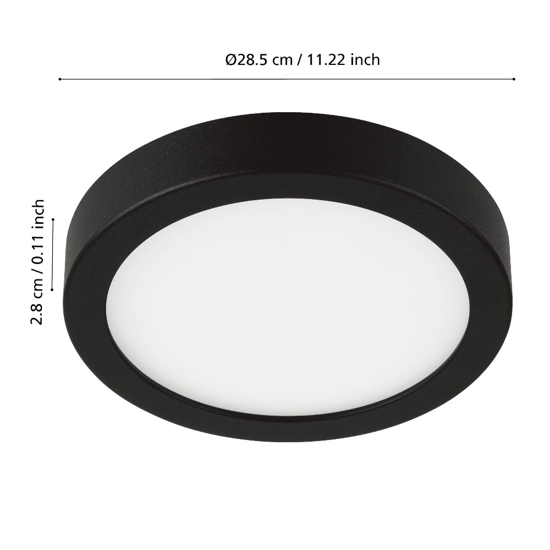 Fueva z eglo plafoniera da bagno ip44 led da 2700k a 6500k controllo app
