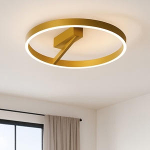 Plafoniera moderna led 60w 3000k criseide gea luce oro