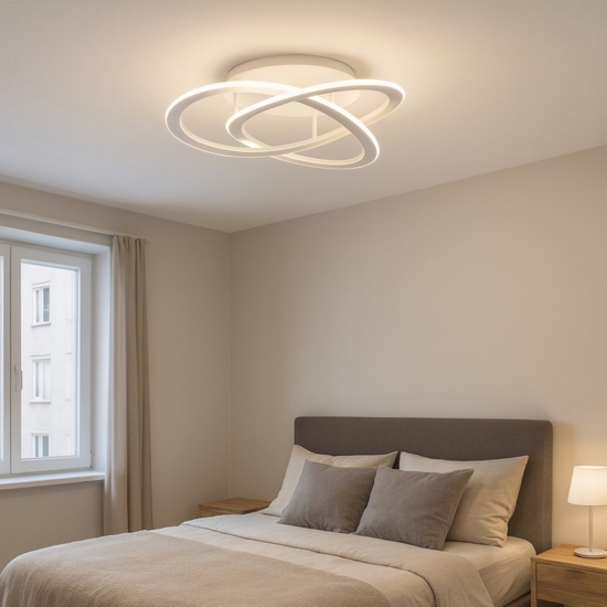 Gea luce yara plafoniera moderna led 30w 4000k design minimal