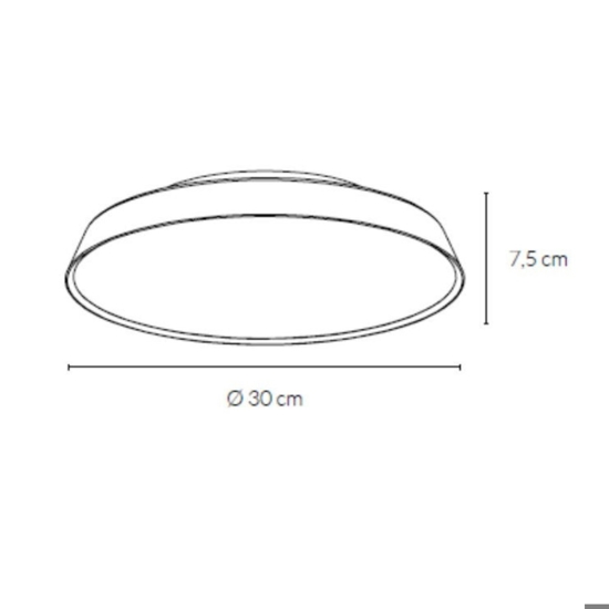 Vivida pinco plafoniera bronzo rotonda led 20w dimmerabile 3000k 4000k per soggiorno