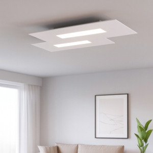 Wally toplight plafoniera led moderna bianca