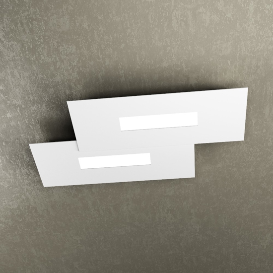 Wally toplight plafoniera led moderna bianca