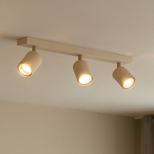 Toplight plafoniera moderna tre luci orientabili sabbia