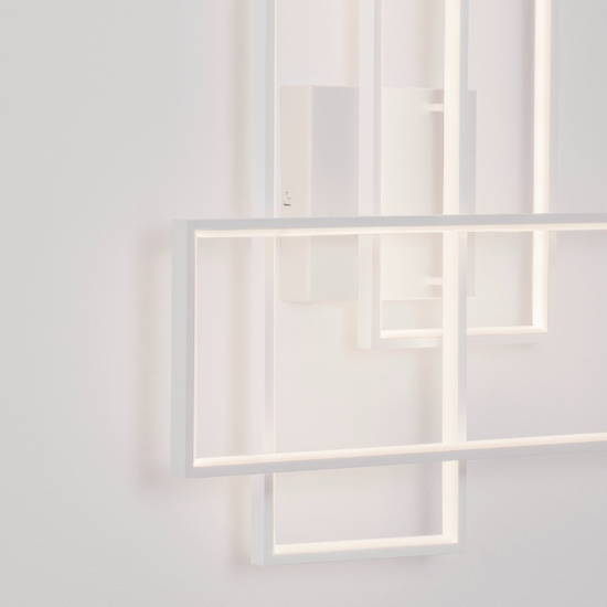 Plafoniera moderna bianca led 3200k per salotto