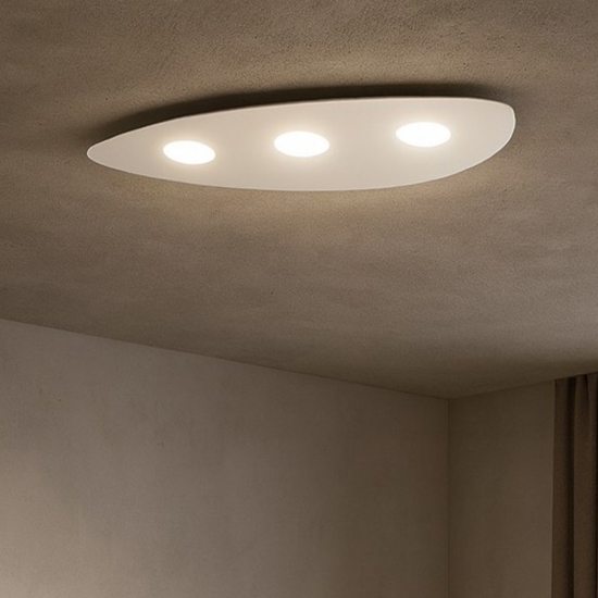 Plafoniera per cucina bianca shape toplight