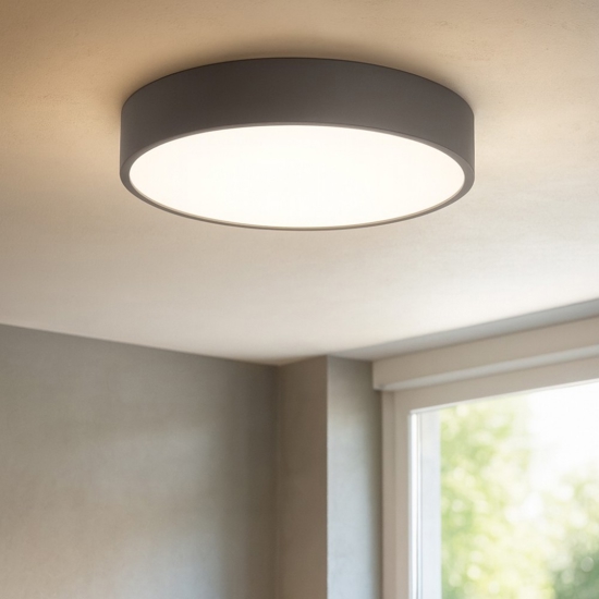 Plafoniera led 35w 60cm grigio 3200k affralux band diodi