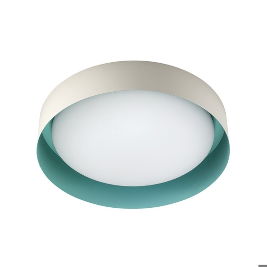 Plafoniera led 22w 3000k sabbia verde crew 2 linea light