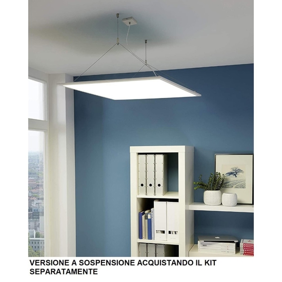 Pannello led 30x30 da incasso o plafoniera 16w 4000k eglo salobrena
