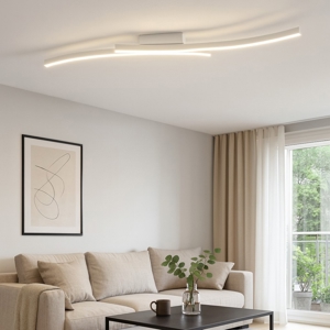 Vivida hyperbola bianca plafoniera led 40w 3000k 4000k design moderna