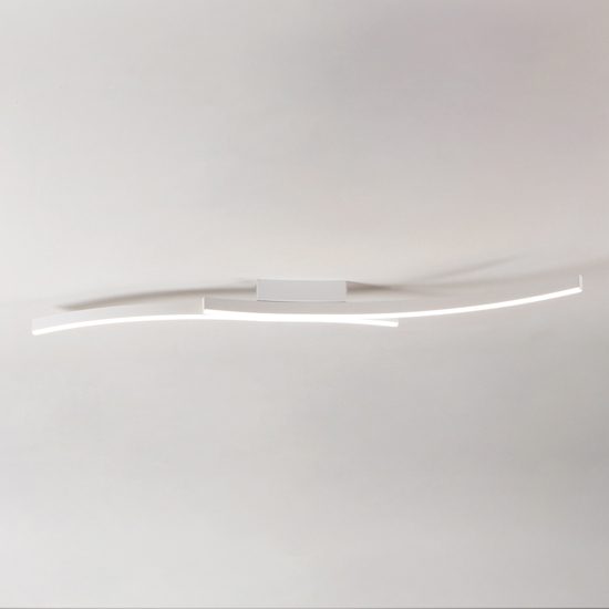 Vivida hyperbola bianca plafoniera led 40w 3000k 4000k design moderna