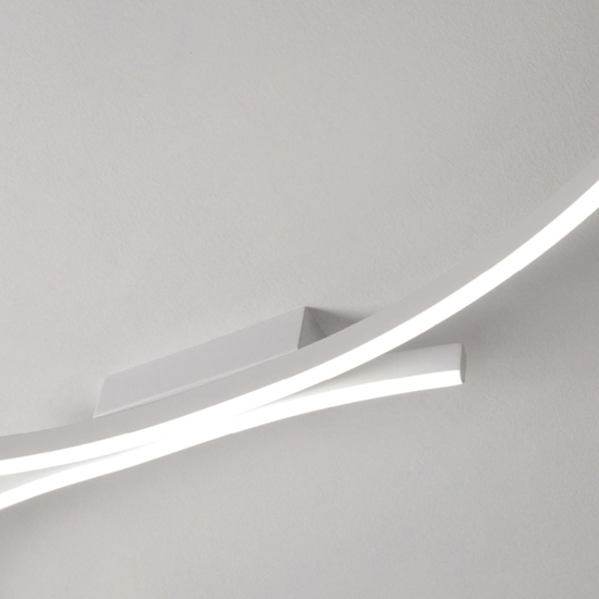 Vivida hyperbola bianca plafoniera led 40w 3000k 4000k design moderna