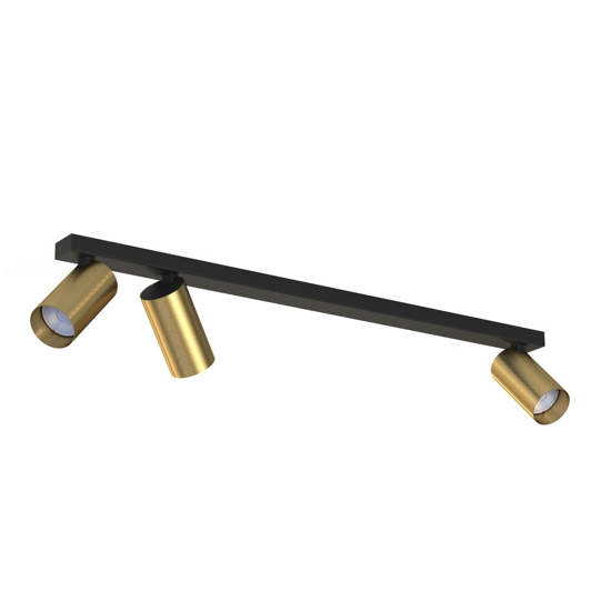 Plafoniera da soffitto per cucina con tra faretti orientabili