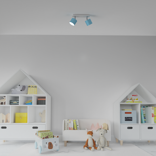 Plafoniera celeste per cameretta bambino fp