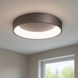 Visualizza i dettagli per Plafoniera led 35w 3000k 4000k caffe marrone affralux band diodi cct Plafoniera led 35w 3000k 4000k caffe marrone affralux band diodi cct