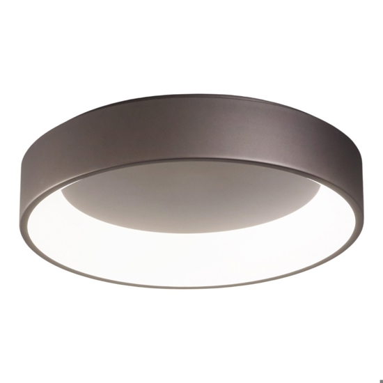 Plafoniera led 35w 3000k 4000k caffe marrone affralux band diodi cct
