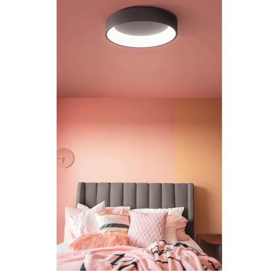 Plafoniera led 35w 3000k 4000k caffe marrone affralux band diodi cct