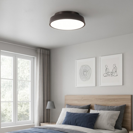 Isyluce urban plafoniera marrone led 3000k 4000k
