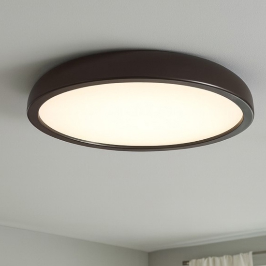 Isyluce zenal plafoniera sabbia rotonda led 55w 3000k 4000k dimmerabile