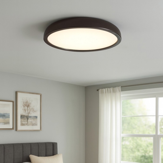 Isyluce zenal plafoniera sabbia rotonda led 55w 3000k 4000k dimmerabile