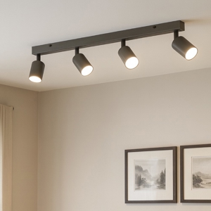 Plafoniera da cucina marrone luci orientabili