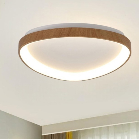 Plafoniera effetto legno led 38w 2700k a 5000k moderna