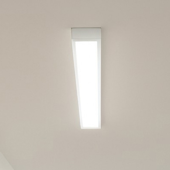 Grande plafoniera led 3000k bianca linea light tara 109cm