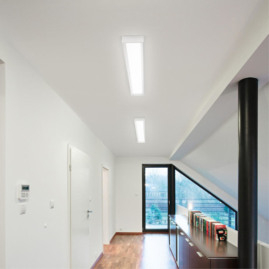 Grande plafoniera led 3000k bianca linea light tara 109cm