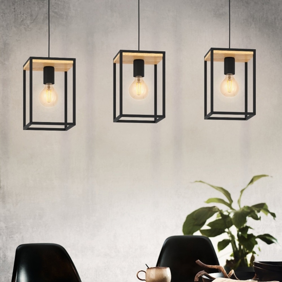 Libertad eglo lampadario per tavolo da cucina 3 luci