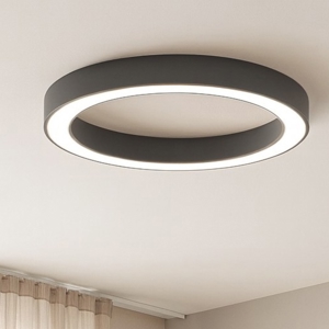 Gea luce flor plafoniera nera led 60w 3000k